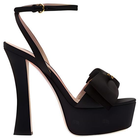 Miu Miu Satin Platform 'Black'