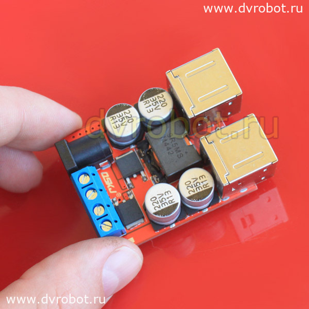 Понижающий модуль 5V/8A/4USB