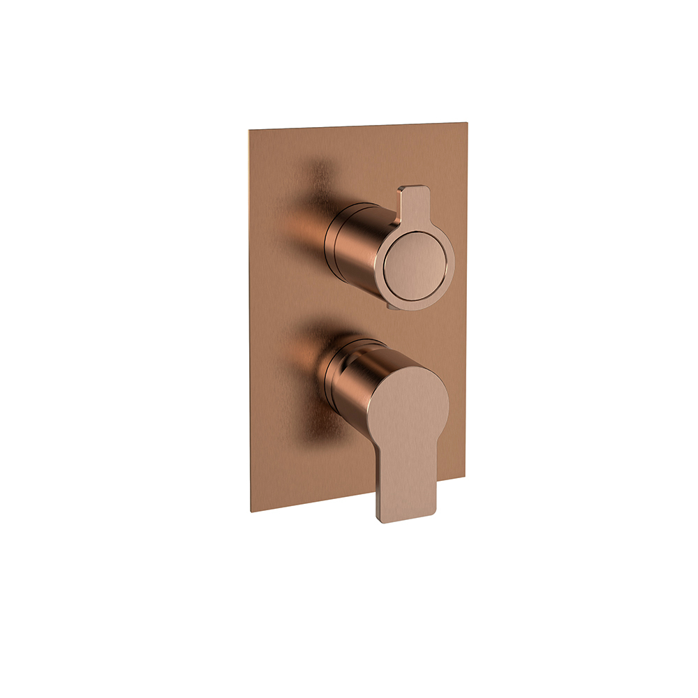 Встраиваемый смеситель для душа на 2 выхода BLAUTHERM 941512KSCUC медь