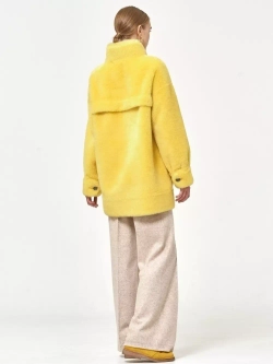 Куртка чебурашка из шерсти мериноса, желтая, SilverFox