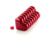 Форма силиконовая Bûche coeur (Полено " Сердце"), Silikomart, Италия