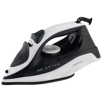 Утюг HOMESTAR HS-4009 керамическая подошва 2000Вт, бело-черный