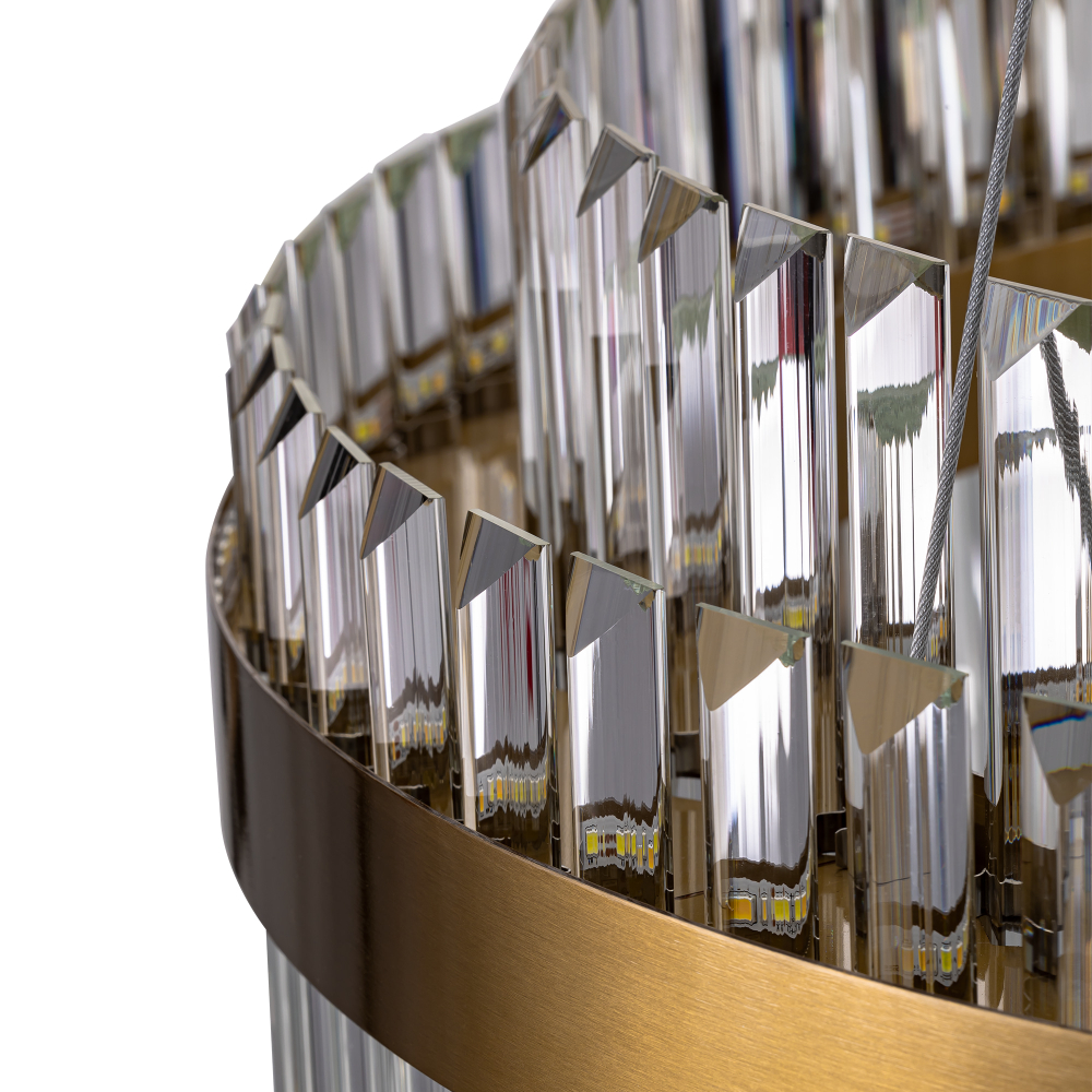 Citilux Sheldon CL339163 LED Люстра хрустальная с пультом Бронза