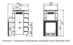 Печь TMF Уренгой 2018 Carbon БСЭ антрацит размеры