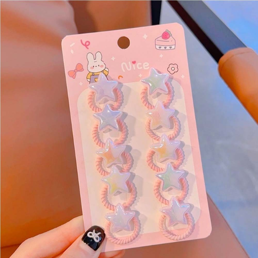 Набор резинок из 10ти шт Звёздочки