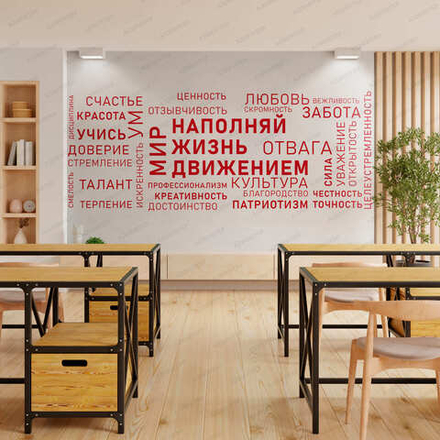 Фотообои СЛОВА ОБРАЗОВАНИЕ 062