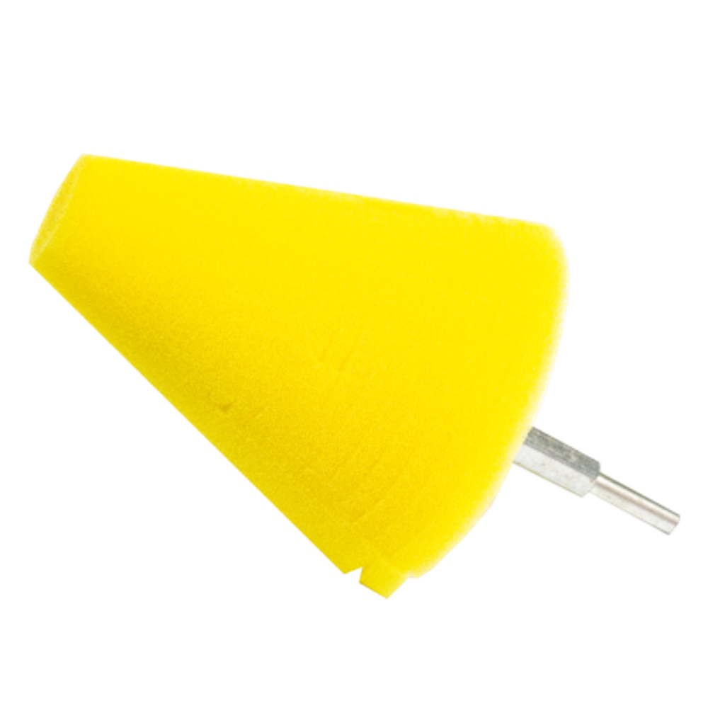 А302 Polishing Cone YELLOW 100 мм - Конусный твердый полировальник (желтый)