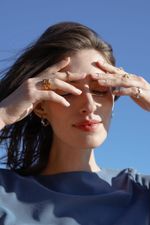 Кольцо Конфетти Мини, позолота