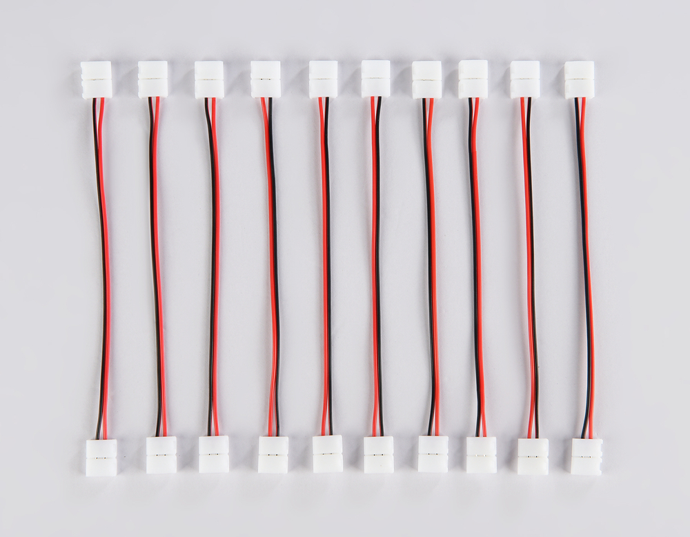 Соединитель гибкий двухсторонний для светодиодной ленты 2835 12/24V (2 конт.) 150 мм GS7551 (10шт)