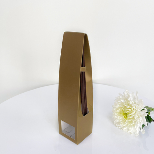 Коробка для диффузора золотой картон размер 6,5х6х26 см