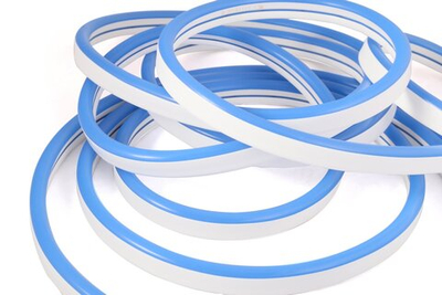 Гибкий неон 6х12 мм, 12V, SMD2835, 110Led/m, IP67, рез 10 мм, Голубой