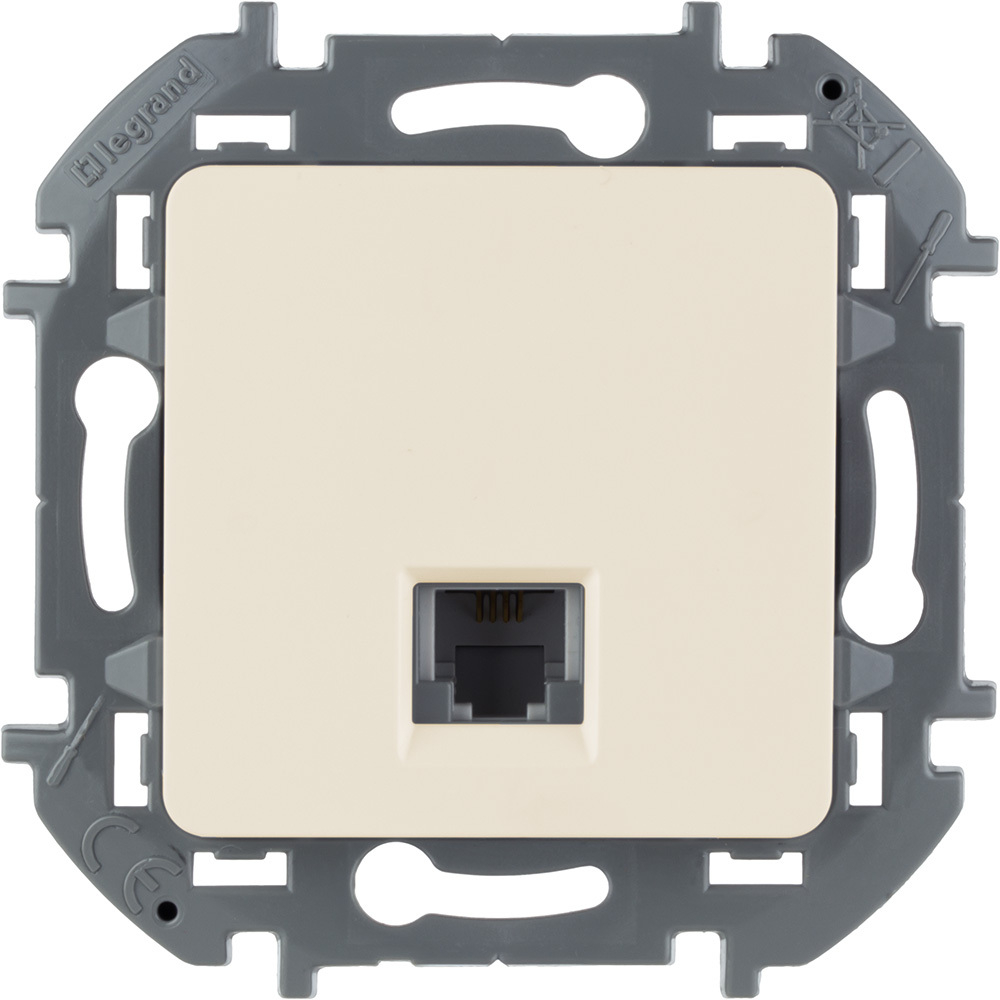 Розетка телефонная RJ11 слоновая кость Inspiria Legrand