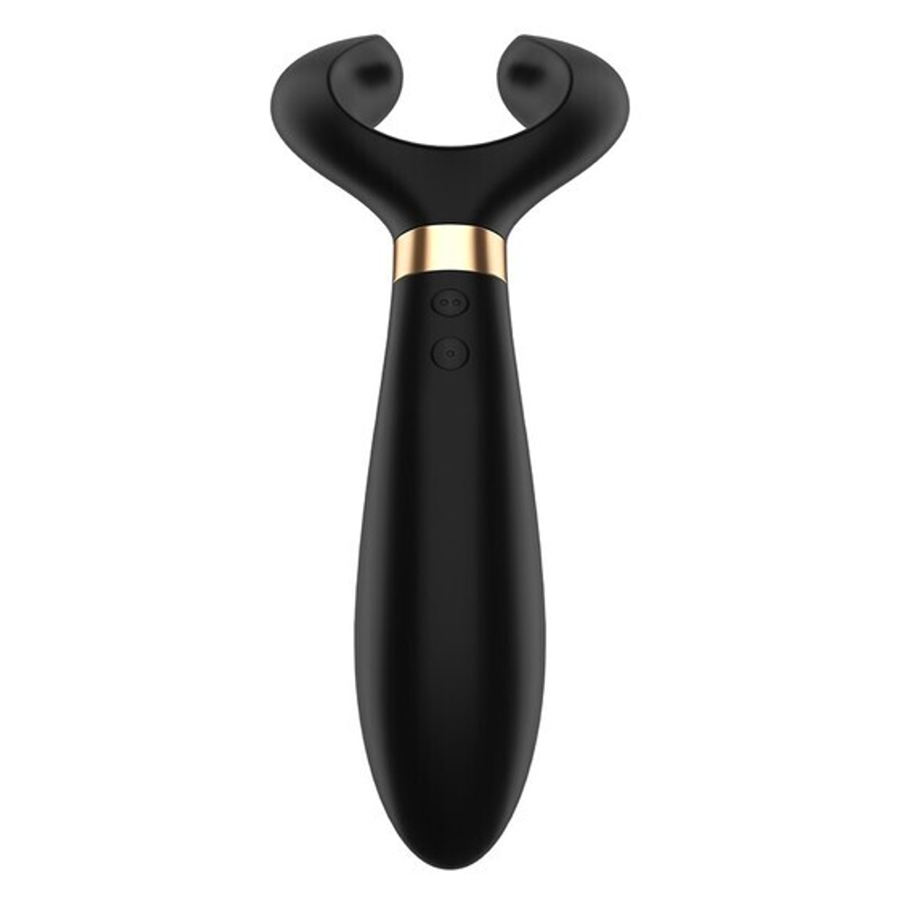 Чёрный вибромассажер для пар Satisfyer Endless Fun