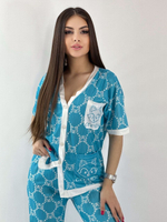 Пижама штаны+рубашка к/р 0239