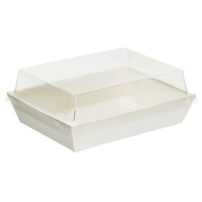 Контейнер бумажный Ant Box White с крышкой 500 мл 11-14 (105x140x68) 1/450