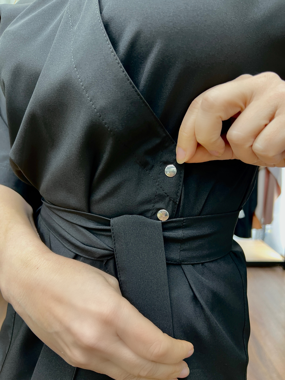 Кимоно из легкой ткани для парикмахера