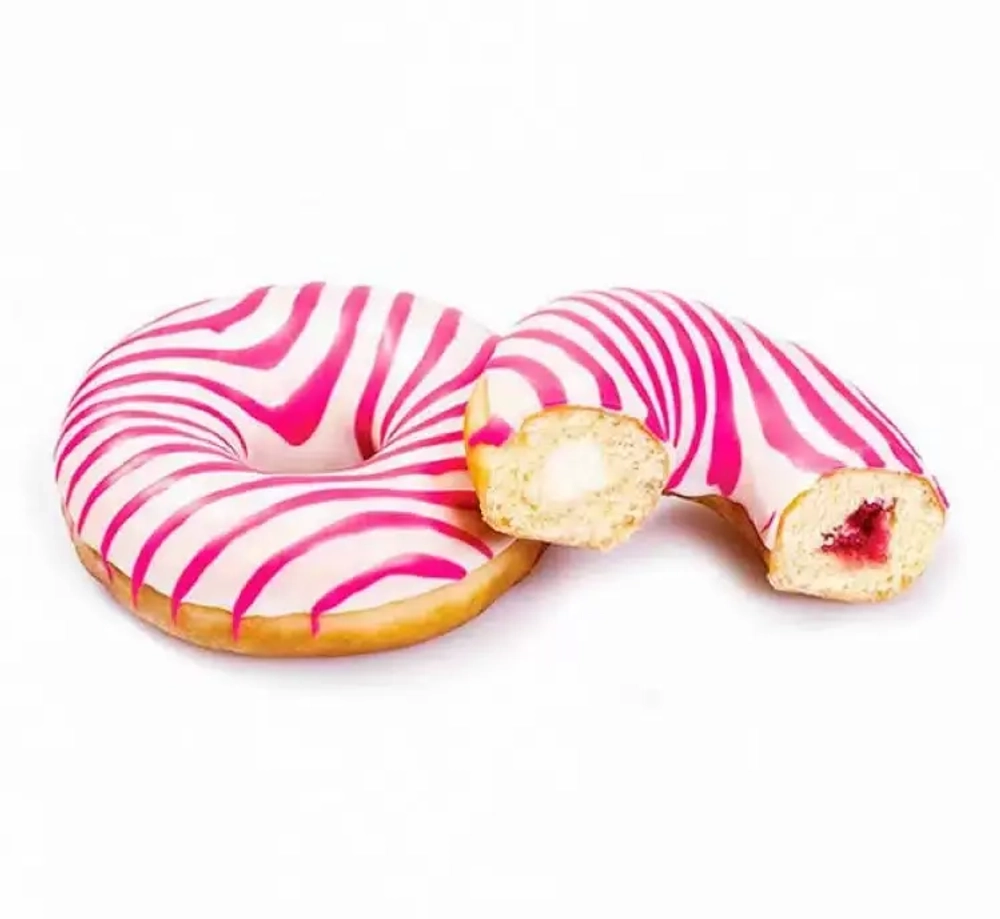 Донат Panna Kotta с начинкой из малины и крем-сыра Stokson (68гр/12шт)