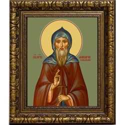 Макарий Жабынский, Белевский, преподобный иеросхимонах. Икона на холсте.