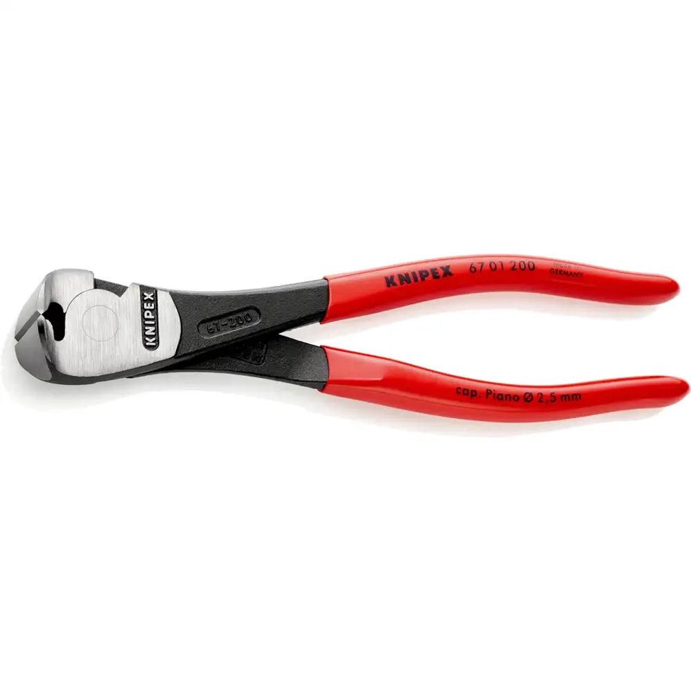 Кусачки торцевые особой мощности черненые 200 мм Knipex 67 01 200 SB
