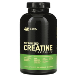 Optimum Nutrition Micronized Creatine 200 capsules, Креатин Моногидрат