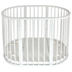 Кровать детская Indigo Simple 7в1 с поперечным маятником белый