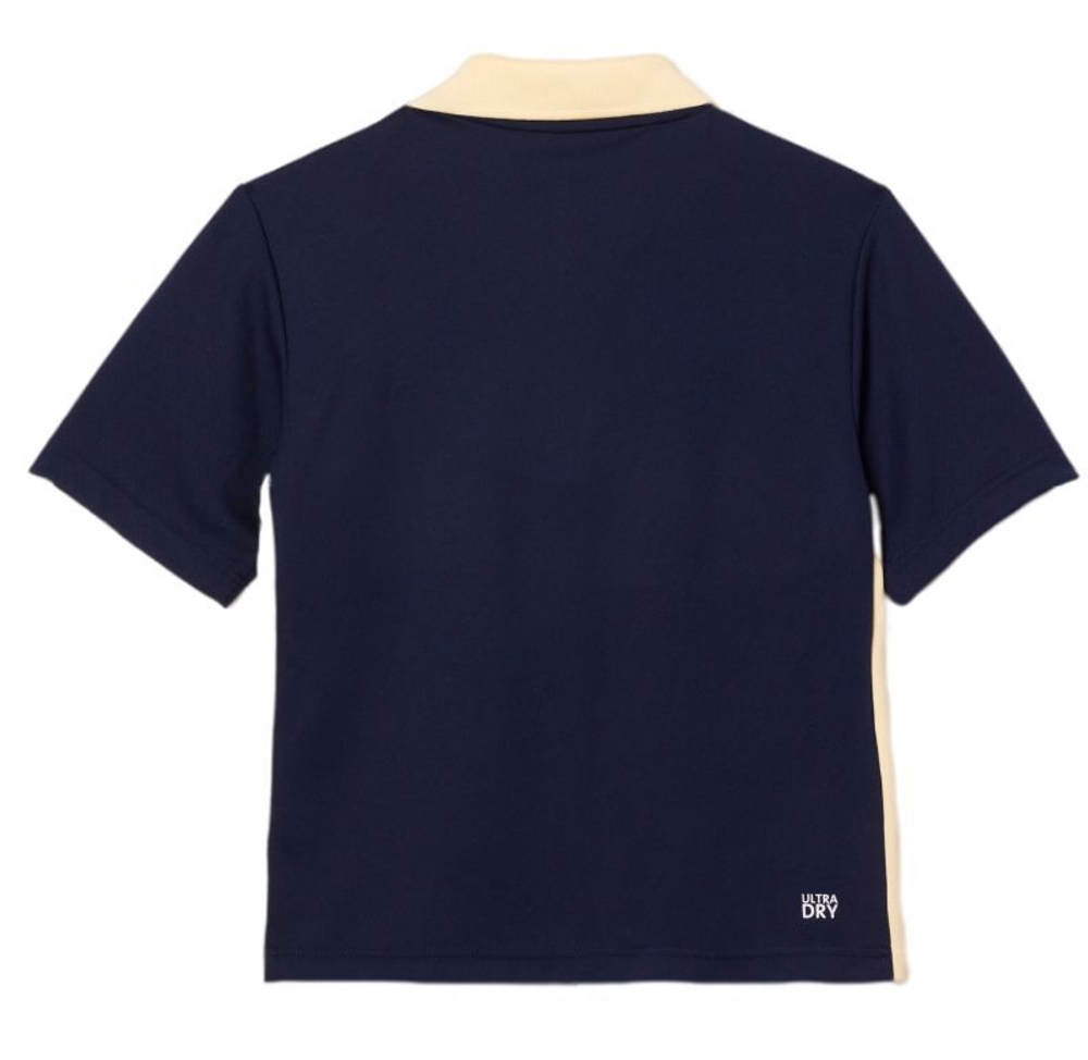 Футболка для мальчика теннисная Lacoste Sport Roland Garros Edition Polo Shirt - navy blue/yellow