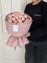 Авторский букет из премиального сорта роз Менсфилд парк