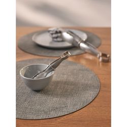 Набор из 2-х сервировочных салфеток Leanera, Ø35 см, серые