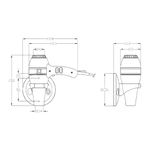 Фен настенный 1800 W нерж. сталь HOTEL LINE 02057.B глянцевый