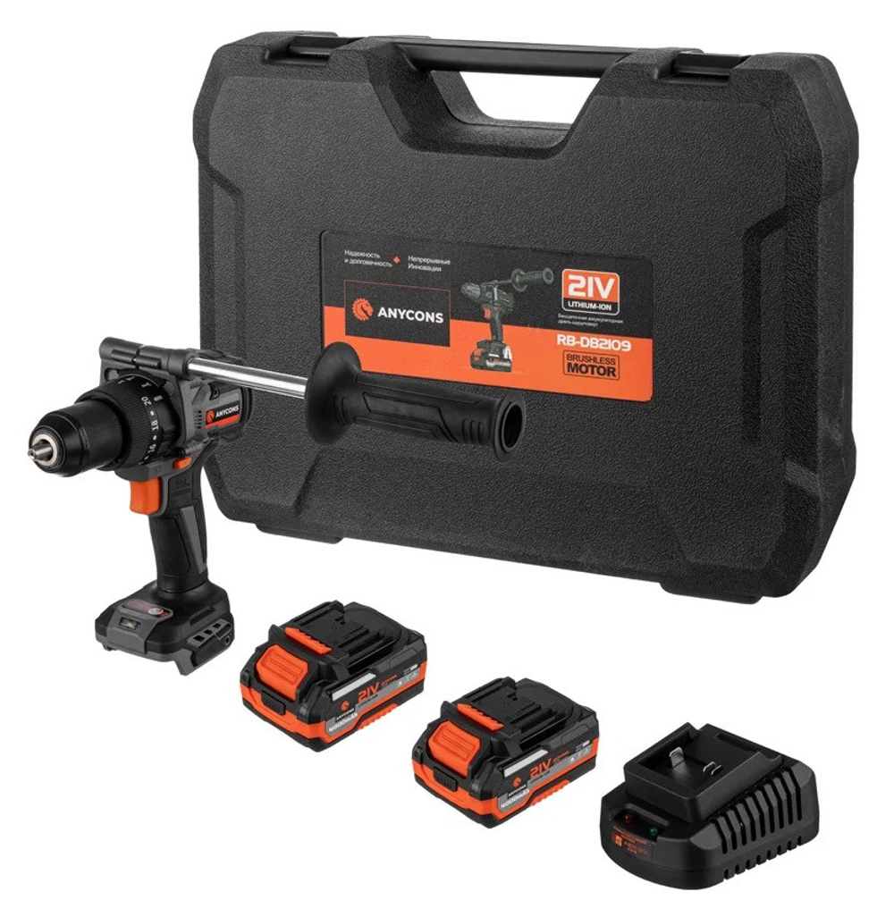 Дрель-шуруповерт ударная бесщеточная Anycons AC-ID21092