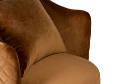 Кресло вращающееся Garda Decor Verona Basic золотое