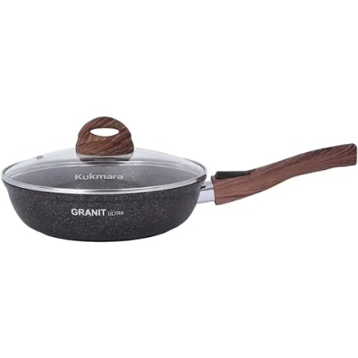 Сковорода 24*6см «Granit ultra» (original) со съемной ручкой и стекл. крышкой сго243а