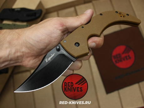 Реплика ножа Cold Steel Espada M (Medium) - корич. рукоять, черный клинок