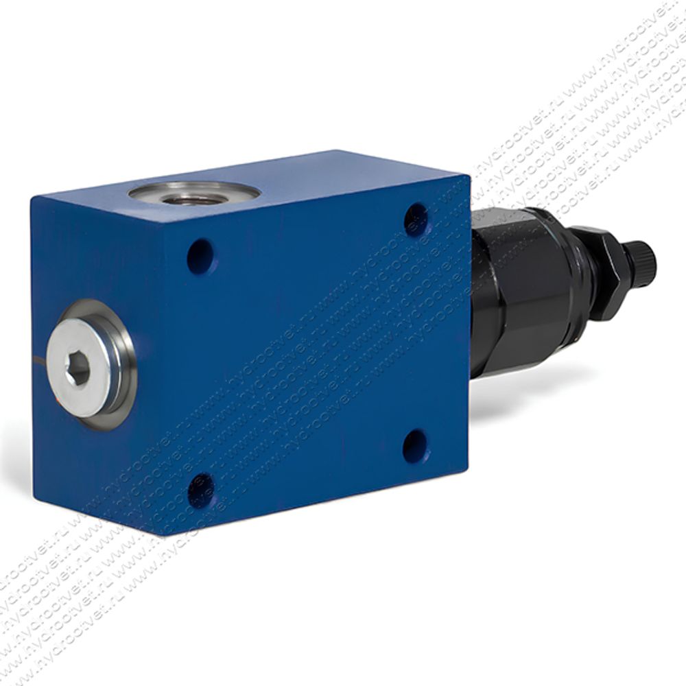 DBDS6G1X/100 - Предохранительный клапан прямого управления Ду6, давление регулировки до 100 бар, тип монтажа - резьбовой, элемент регулировки S = винт