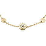 Браслет из лимонного золота c бриллиантом Артикул: 05-0741-00-101-1121