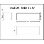 Тумба Armadi Art Flat Valessi Uno-S 120 897-120-W, WHITE глянец