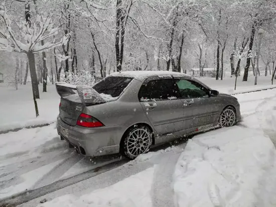 Спойлер var.1 в стиле Evo для Mitsubishi Lancer 9 (высокий)