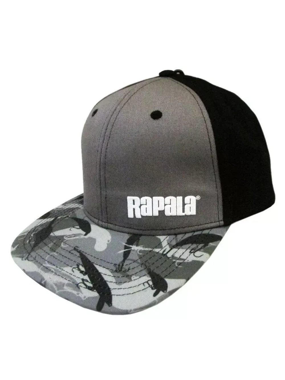 Кепка рыболовная Lure Camo, цвет серый камуфляж