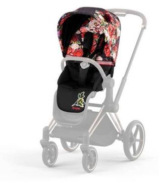 Коляска 2 в 1 Cybex Priam 4 2022. Spring blossom dark
