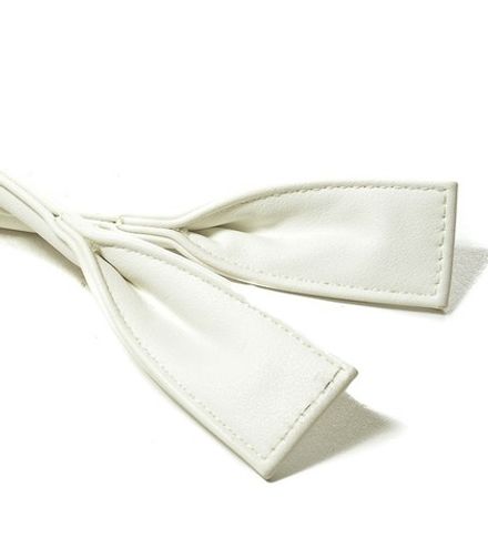 Ручки сумочные круглые широкие 53см, белый матовый [1001]