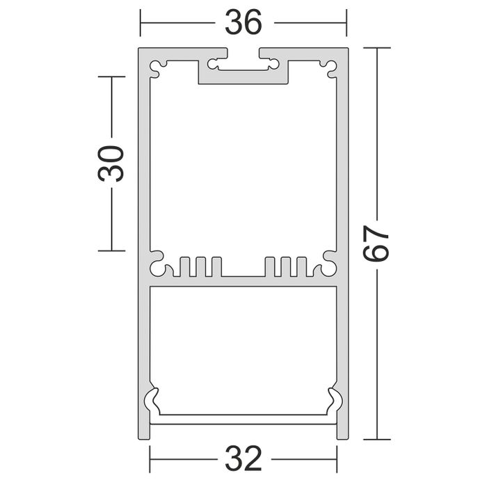 Накладной профиль Ledron 13306 White