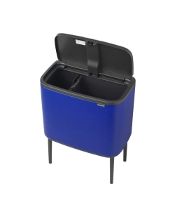 Brabantia Bo Touch 11+23 л контейнер для мусора mineral power синий