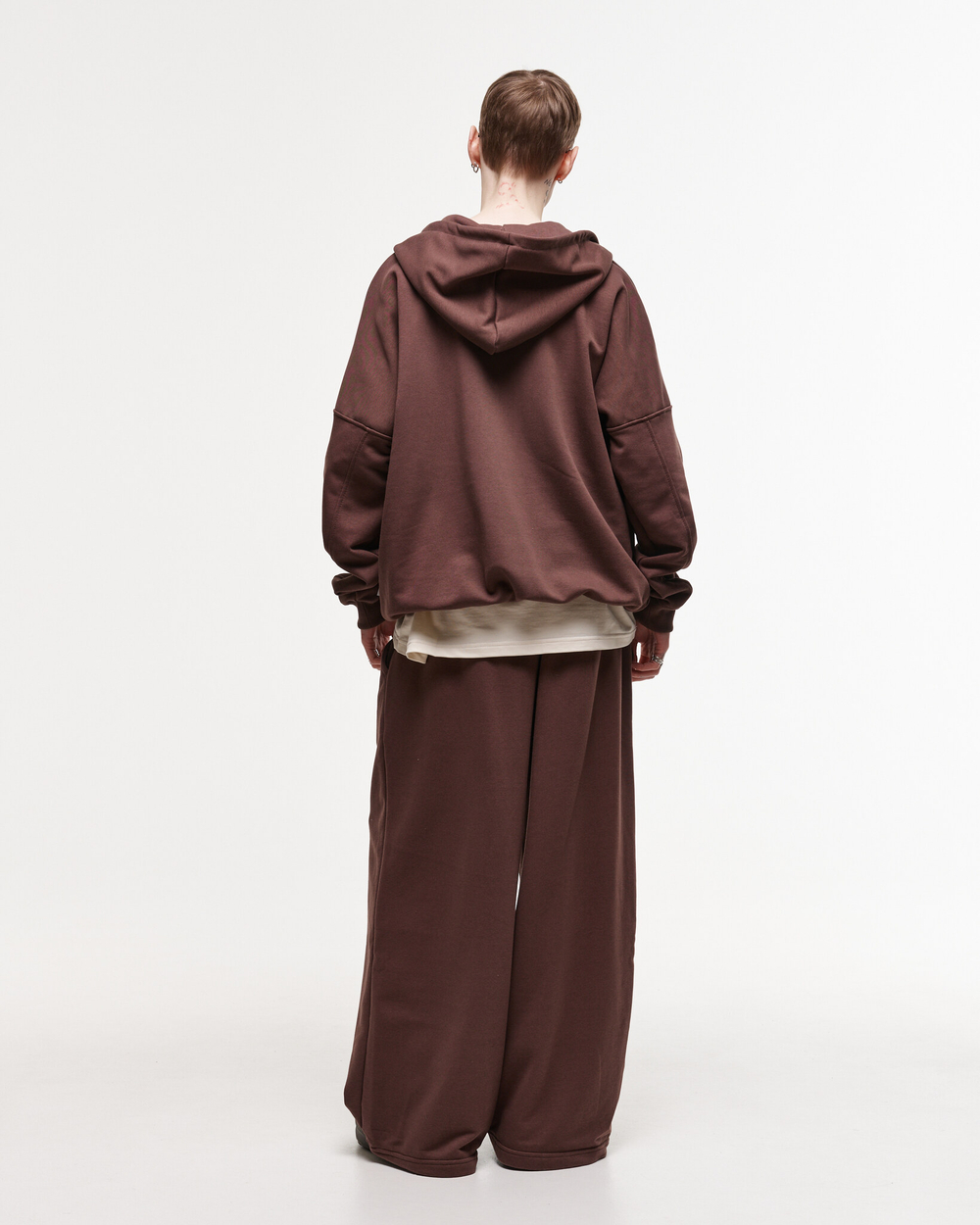 Baggy Trousers LOGO French Roast