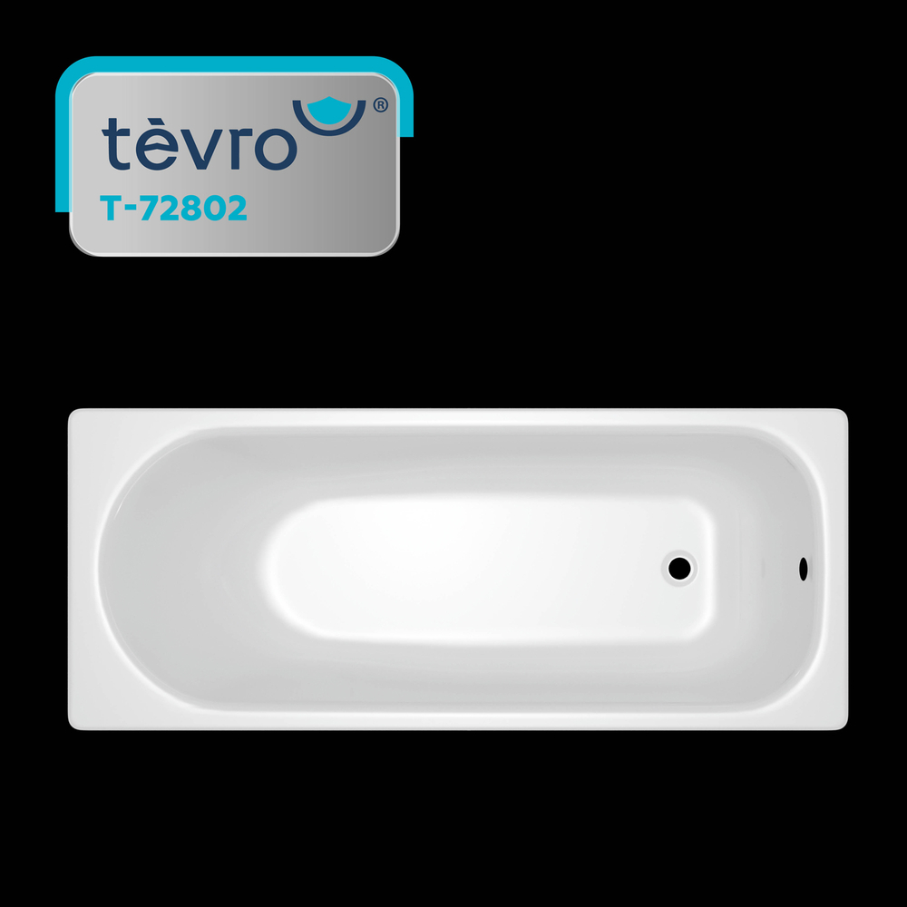 Ванна стальная 2,7 мм 1,7*0,7*0,4 (ВИЗ) TEVRO форма Аула, цв.белый (ОР-81200)