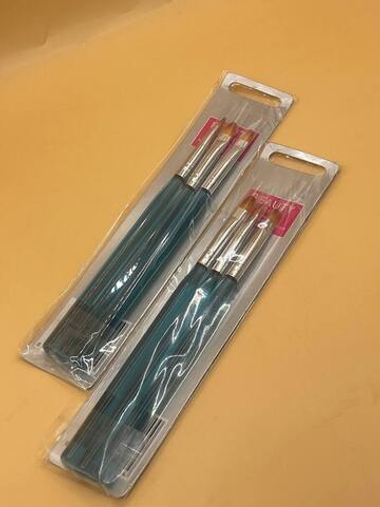 Кисти для геля, 3 шт