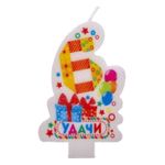 Свеча цифра 6 "Удачи"