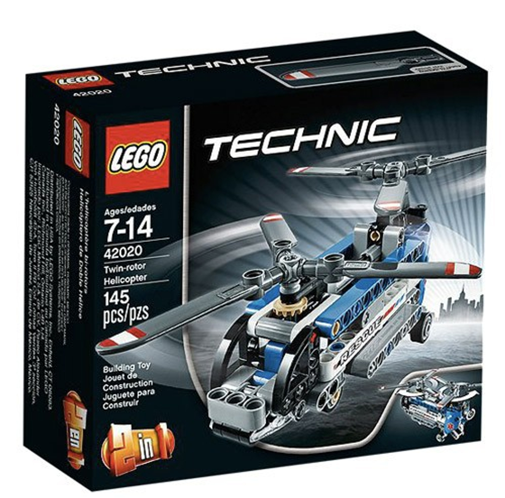 LEGO Technic: Двухроторный вертолёт 42020 — Twin Rotor Helicopter — Лего Техник