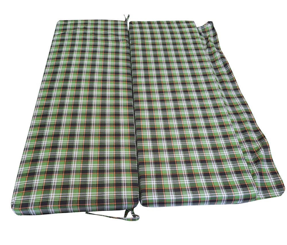 Мягкий элемент  1700х560х70 поликоттон М101-МТ010.. арт.Люкс,Люкс2,Комфорт,Триумф,Орбита,Ямайка,Майами (цвет ткани . рис.зеленая клетка "Garden story"