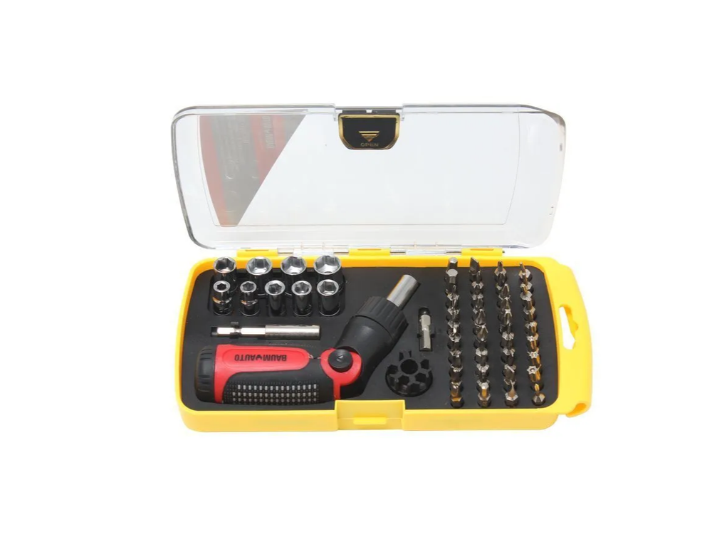 Набор отвертка с битами ZHUOQUN TOOLS NO.8913 (53шт.)