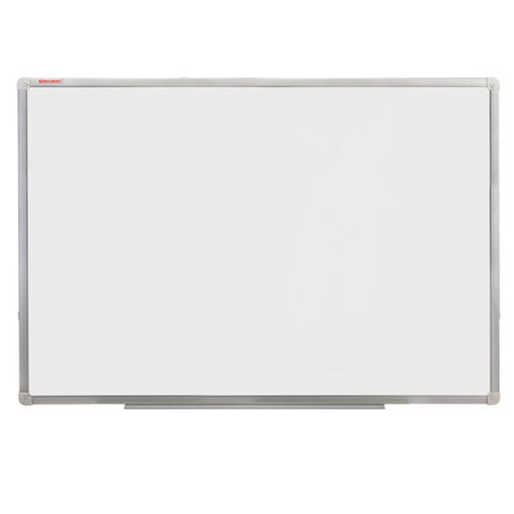 Доска магнитно-маркерная 60х90 см, алюминиевая рамка, ГАРАНТИЯ 10 ЛЕТ, РОССИЯ, BRAUBERG Стандарт, 235521